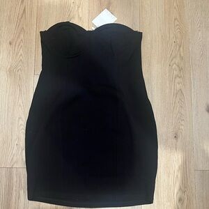 Zara Classic Black Strapless Dress